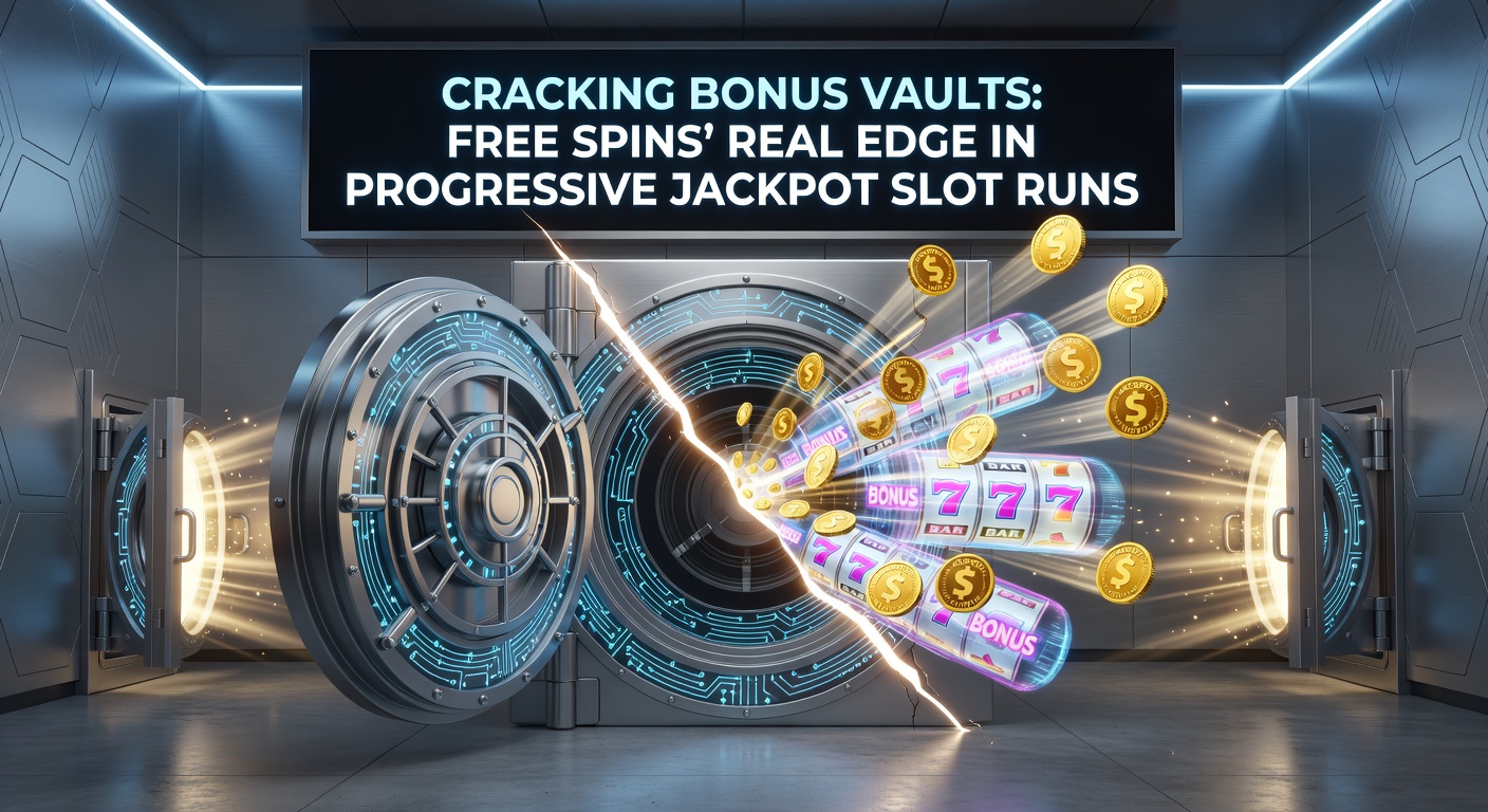 Dynamic screenshot of a progressive jackpot slot machine displaying a bonus vault feature unlocked by free spins, with cascading multipliers and jackpot meters climbing rapidly