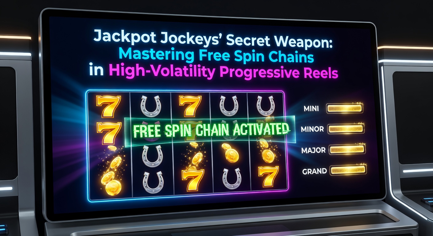 Vibrant slot reels spinning with cascading free spin symbols and a glowing progressive jackpot meter climbing rapidly