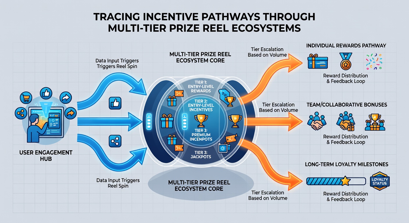 Analytics dashboard displaying real-time incentive pathway metrics across multiple prize tiers